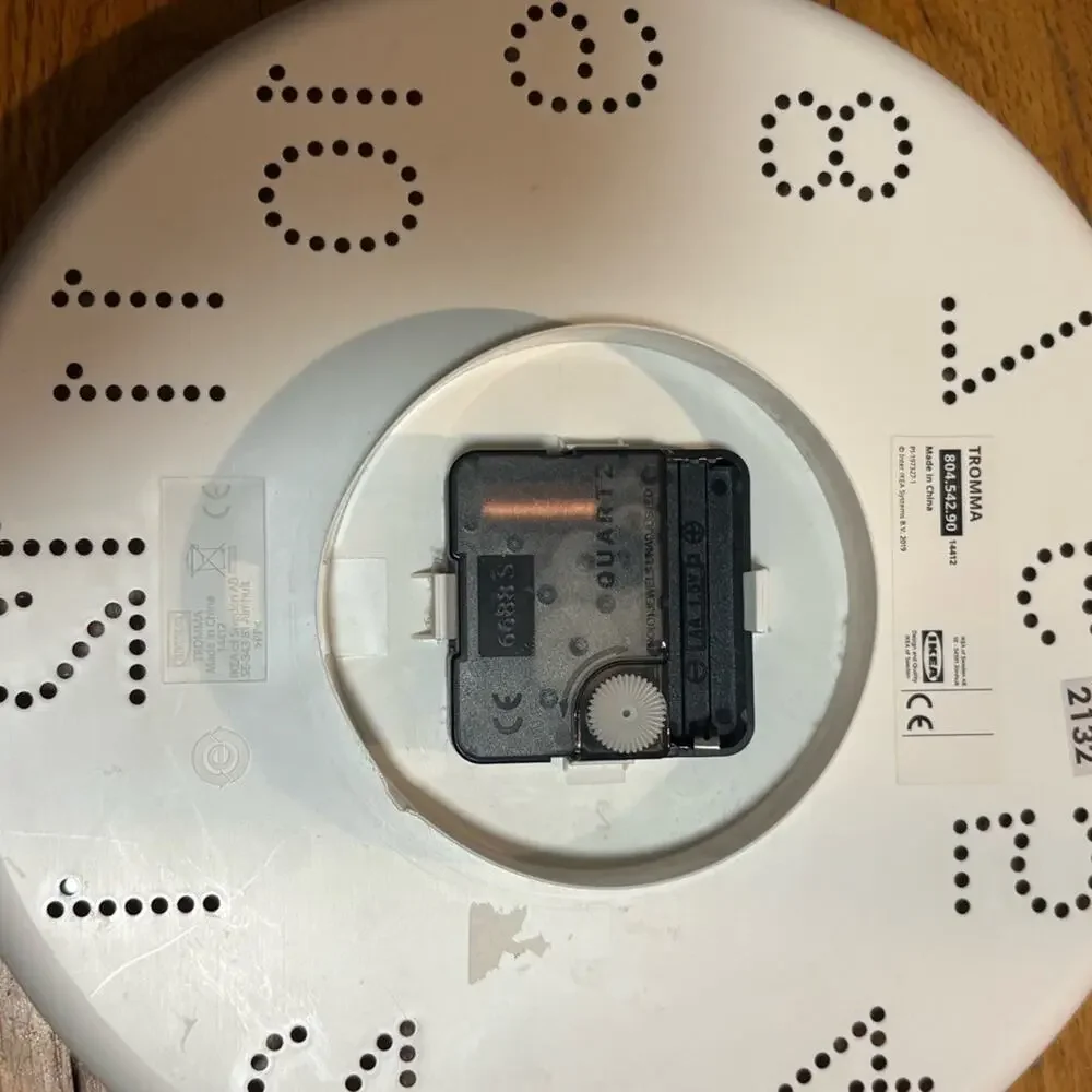 IKEA White and Black Wall Clock